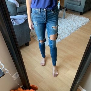 American Eagle Skinny Ripped Jeans